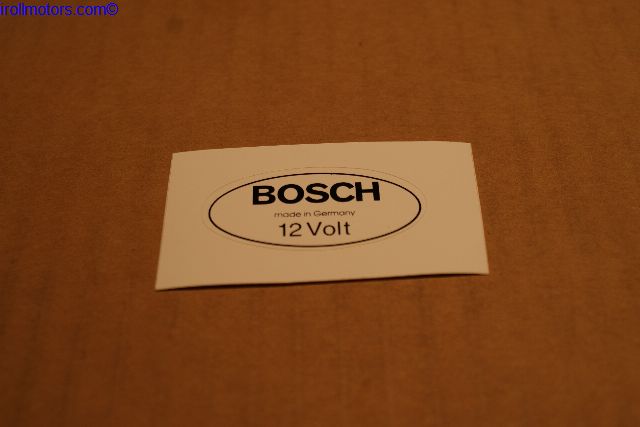 Decal, B18 Coil "Bosch" , white