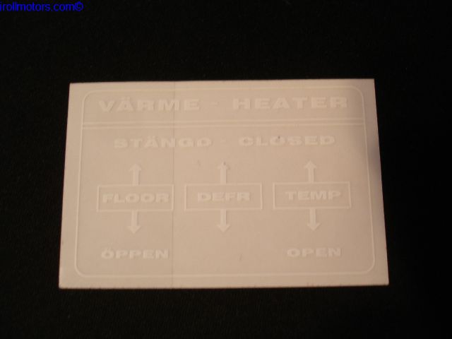 Decal , 1800 Heater , white lettering , -72