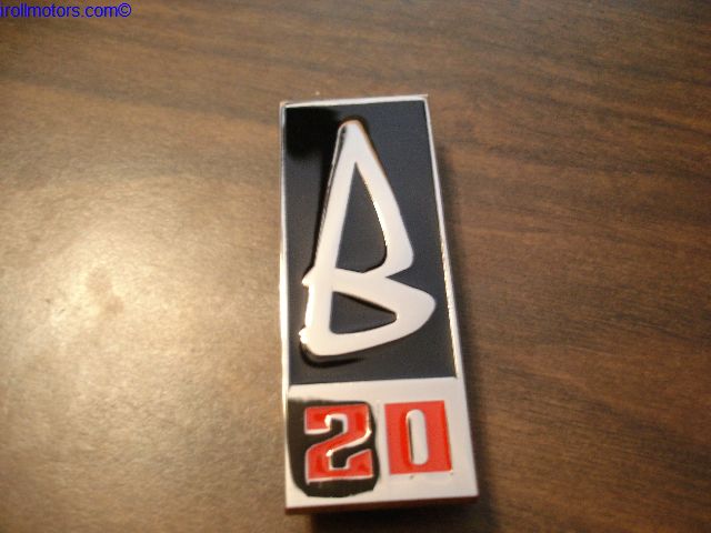 Badge , B20 Grill , rectangular
